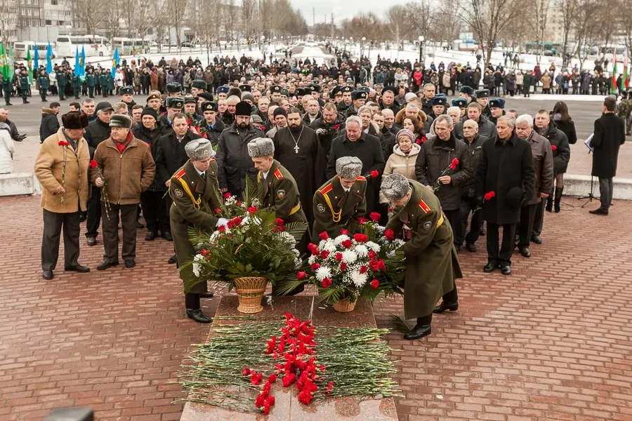 Митинг, посвященный 26-й годовщине вывода советских войск из Афганистана